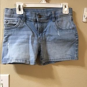 Girls Carters Casual Denim Shorts Size 10